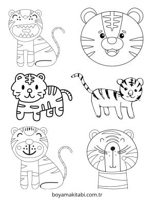 Kaplan boyama sayfası – boyama çalışması, yaratıcılığı geliştirir