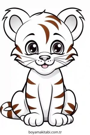 Kaplan boyama sayfası – çocuk aktivitesi, PDF indir