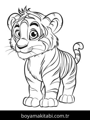 Kaplan boyama sayfası – okul öncesi, evde etkinlik