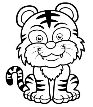 Kaplan boyama sayfası, Tigers coloring page, Iyi Kaplan, 