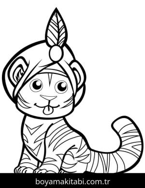 Kaplan boyama sayfası – renkli çizimler, okul öncesi