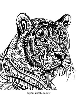 Kaplan boyama sayfası – okul öncesi, evde etkinlik