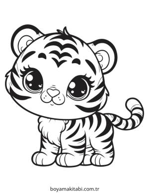 Kaplan boyama sayfası – eğitici aktivite, yaratıcılık