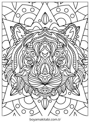 Kaplan boyama sayfası – eğitici aktivite, yaratıcılık