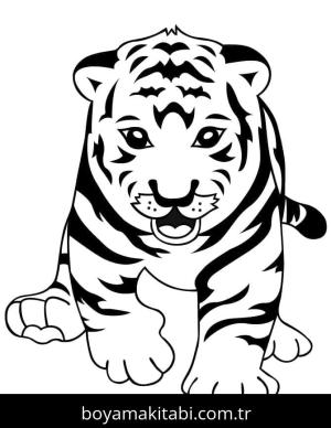 Kaplan boyama sayfası – evde etkinlik, ücretsiz yazdır