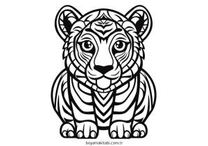 Kaplan boyama sayfası – çocuk aktivitesi, PDF indir