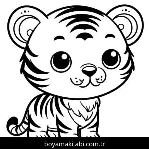 Kaplan boyama sayfası – eğitici aktivite, yaratıcılık