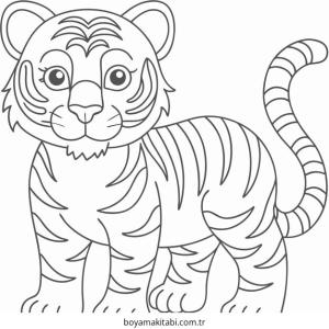 Kaplan boyama sayfası – okul öncesi, evde etkinlik