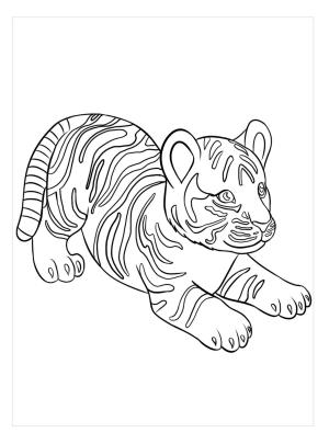 Kaplan boyama sayfası, Tigers coloring page, Mükemmel Kaplan, 