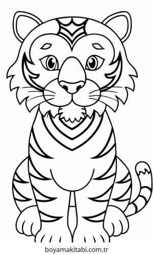 Kaplan boyama sayfası – el becerilerini geliştirir, boyama çalışması