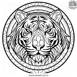 Kaplan boyama sayfası – keyifli zaman, renkli çizimler