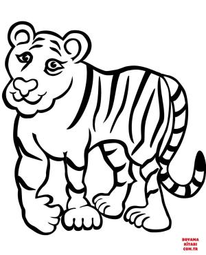 Kaplan boyama sayfası, Tigers coloring page, , tigers sad tiger 