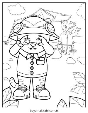 Kaplan boyama sayfası – basit çizim, kolay boyama