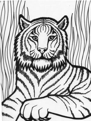 Kaplan boyama sayfası, Tigers coloring page, Yazdırılabilir Kaplan, 