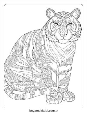 Kaplan boyama sayfası – okul öncesi, evde etkinlik