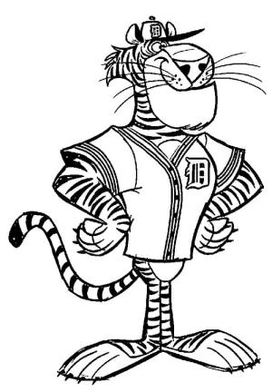 Kaplan boyama sayfası, Tigers coloring page, Komik Karikatür Kaplan, 