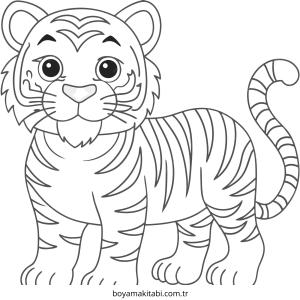 Kaplan boyama sayfası – kolay boyama, eğitici aktivite