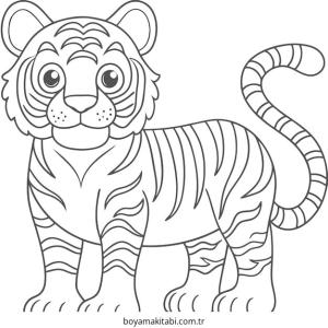 Kaplan boyama sayfası – boyama çalışması, yaratıcılığı geliştirir