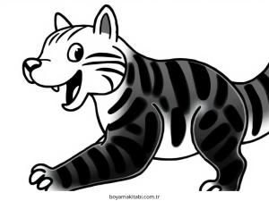 Kaplan boyama sayfası – kolay boyama, eğitici aktivite