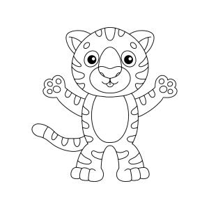 Kaplan boyama sayfası, Tigers coloring page, Inanılmaz Kaplan, 