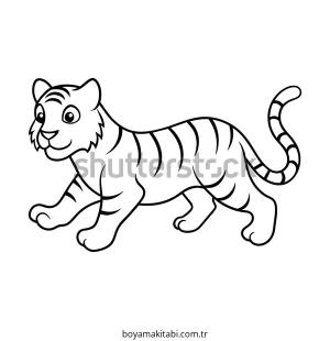 Kaplan boyama sayfası – yaratıcılığı geliştirir, keyifli zaman