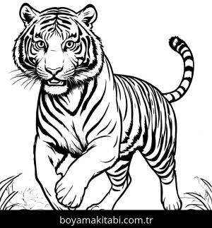 Kaplan boyama sayfası, Tigers coloring page, , 