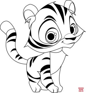 Kaplan boyama sayfası, Tigers coloring page, , tigers cute tiger 