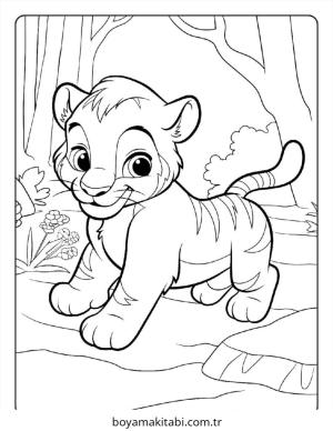 Kaplan boyama sayfası – eğitici aktivite, yaratıcılık