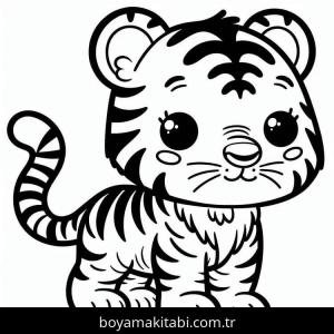 Kaplan boyama sayfası – keyifli zaman, renkli çizimler