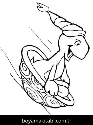 Kaplumbağa boyama sayfası – eğlenceli etkinlik, el becerilerini geliştirir