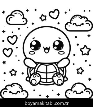 Kaplumbağa boyama sayfası,  coloring page, , 