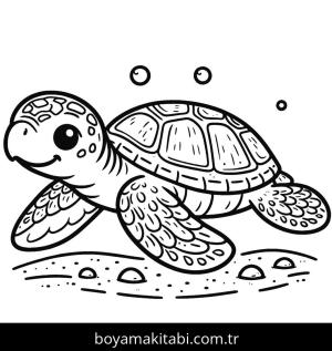 Kaplumbağa boyama sayfası,  coloring page, , 