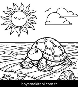 Kaplumbağa boyama sayfası,  coloring page, , 