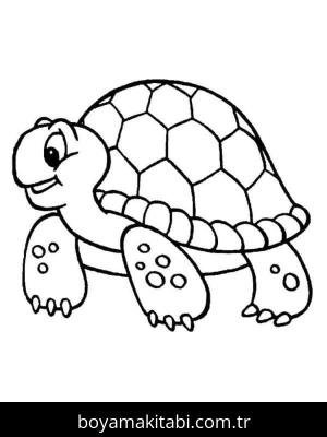 Kaplumbağa boyama sayfası – yaratıcılığı geliştirir, keyifli zaman