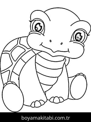 Kaplumbağa boyama sayfası – eğitici aktivite, yaratıcılık