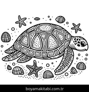Kaplumbağa boyama sayfası,  coloring page, , 