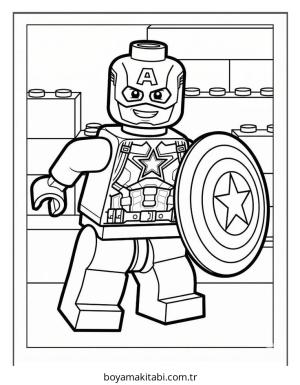 Kaptan Amerika Boyama