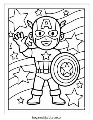 Kaptan Amerika Boyama