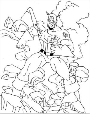 Kaptan Amerika boyama sayfası,  coloring page, Kaptan Amerika ücretsiz Grafikler, 