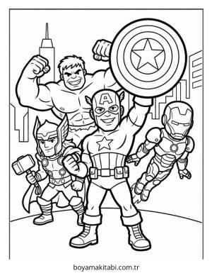 Kaptan Amerika Boyama