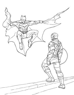 Kaptan Amerika boyama sayfası,  coloring page, Batman ve Kaptan Amerika, 