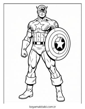 Kaptan Amerika Boyama