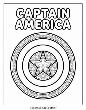 Kaptan Amerika Boyama