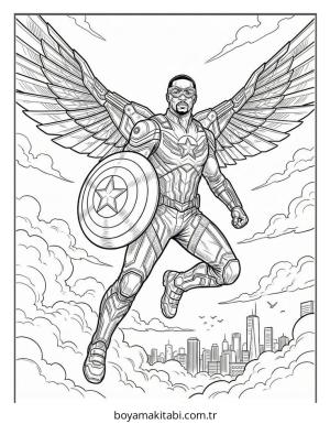 Kaptan Amerika Boyama