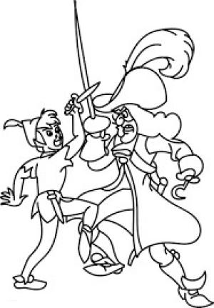 Kaptan Garfio boyama sayfası,  coloring page, Kaptan Kanca, Peter Pan’a Karşı Gemilerde, 