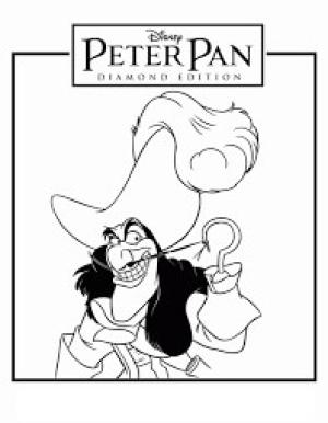 Kaptan Garfio boyama sayfası,  coloring page, Peter Pan’dan Kaptan Kanca, 