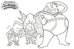 Kaptan Külot boyama sayfası,  coloring page, George ve Harold ile Kaptan Külot, 