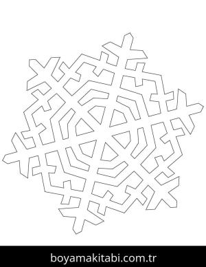 Kar Tanesi boyama sayfası – çocuklar için, çizgi film temalı