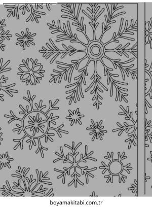 Kar Tanesi boyama sayfası – boyama etkinliği, çocuk aktivitesi