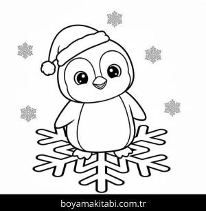 Kar Tanesi boyama sayfası – eğitici aktivite, yaratıcılık